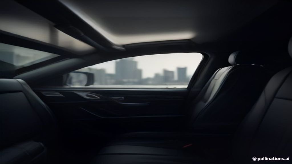 Mkt Executive Car Service - wide street view of a black sedan with the Chicago skyline behind, IQ Limousine