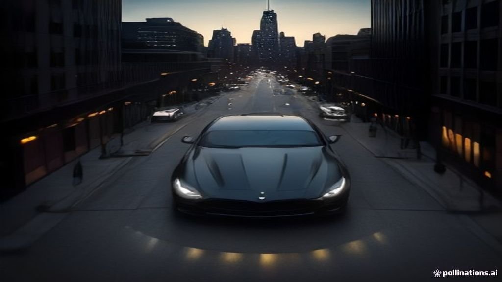 Executive Airport Transfer Guide - polished vehicle waiting outside a venue entrance at dusk, IQ Limousine