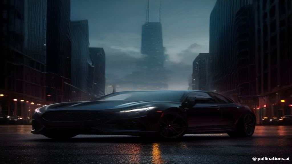 Why Private Chauffeurs Trump - wide street view of a black sedan with the Chicago skyline behind, IQ Limousine