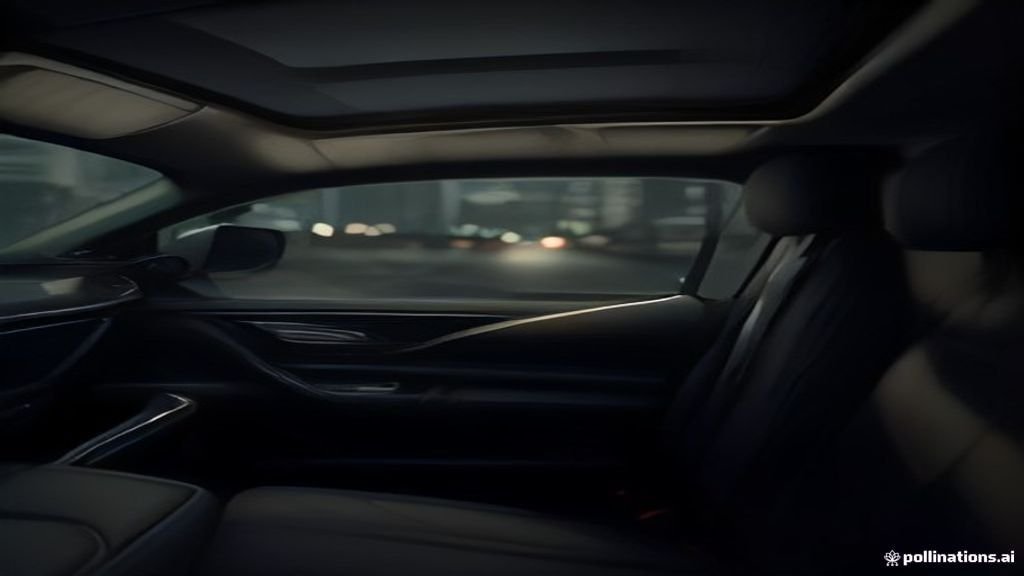 Luxury Limousine Service Naperville - wide street view of a black sedan with the Chicago skyline behind, IQ Limousine