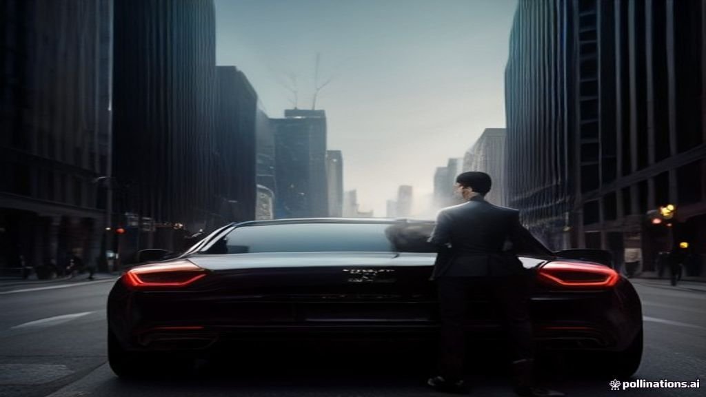Chauffeur Service - black luxury SUV at an airport arrivals kerb, early morning, IQ Limousine
