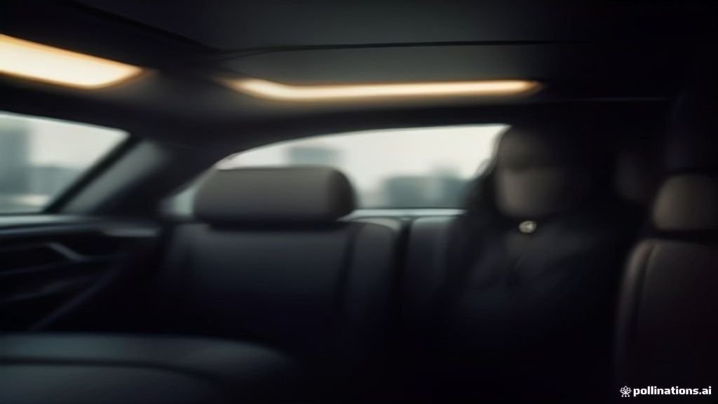 Summer Wedding Chauffeur Service - wide street view of a black sedan with the Chicago skyline behind, IQ Limousine