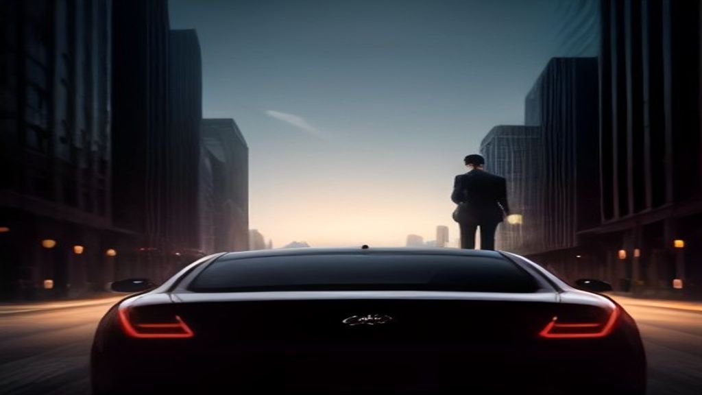 Chauffeur in a dark suit holding the rear door open - IQ Limousine chauffeur service, Chicago. Navigating the West Side: