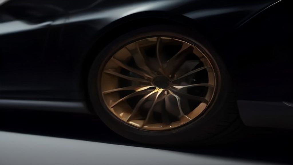 Close detail of a polished wheel and lower body panel - IQ Limousine chauffeur service, Chicago. The Reality of Chicago 