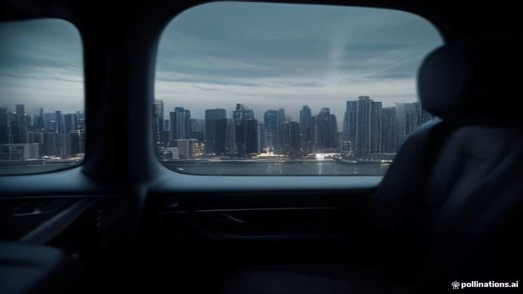 Transportation Chicago Expert Chauffeured - black luxury SUV at an airport arrivals kerb, early morning, IQ Limousine