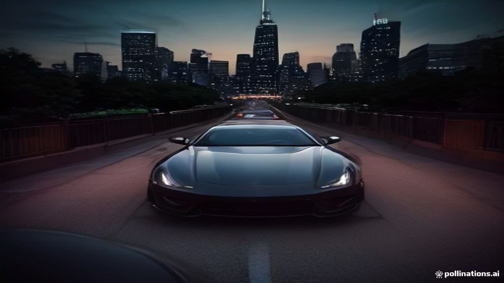 Hinsdale to Wrigley Field Car Service - polished vehicle waiting outside a venue entrance at dusk, IQ Limousine