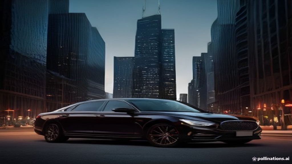 Holiday Season Chicago - polished vehicle waiting outside a venue entrance at dusk, IQ Limousine