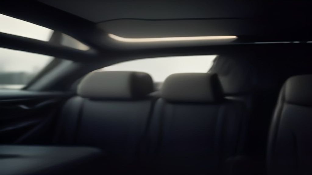 Empty rear cabin with a glass of water in the holder - IQ Limousine chauffeur service, Chicago. The Mechanics of Flight 