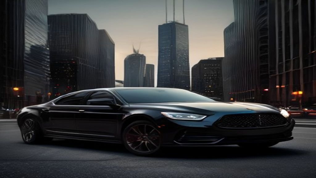Wide street-level view at dusk - IQ Limousine chauffeur service, Chicago. Keratin Treatments and Same Day Washes: A Chic