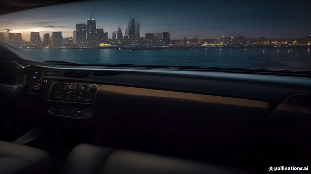 Lake Forest to Navy Pier Car Service - rear cabin detail, leather seats, soft interior light, IQ Limousine