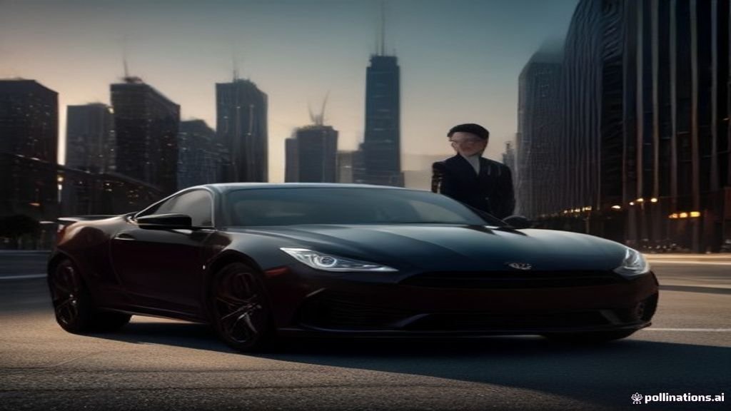 Lake Forest to Navy Pier Car Service - polished vehicle waiting outside a venue entrance at dusk, IQ Limousine