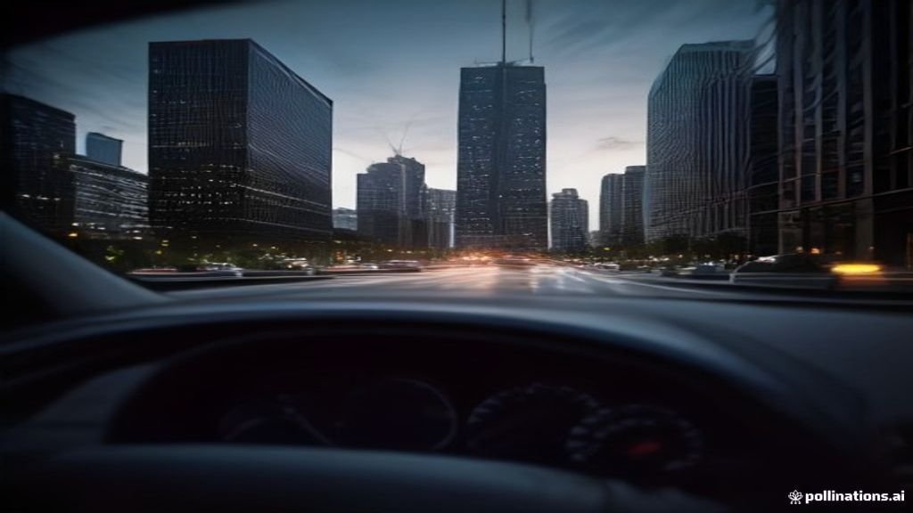 Lake Forest to United Center Car Service - wide street view of a black sedan with the Chicago skyline behind, IQ Limousine
