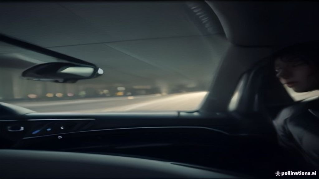 Midway Airport Car Service Elmhurst - wide street view of a black sedan with the Chicago skyline behind, IQ Limousine