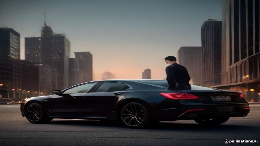 Midway Airport Car Service Glenview - chauffeur holding the rear door open beside a black sedan, IQ Limousine