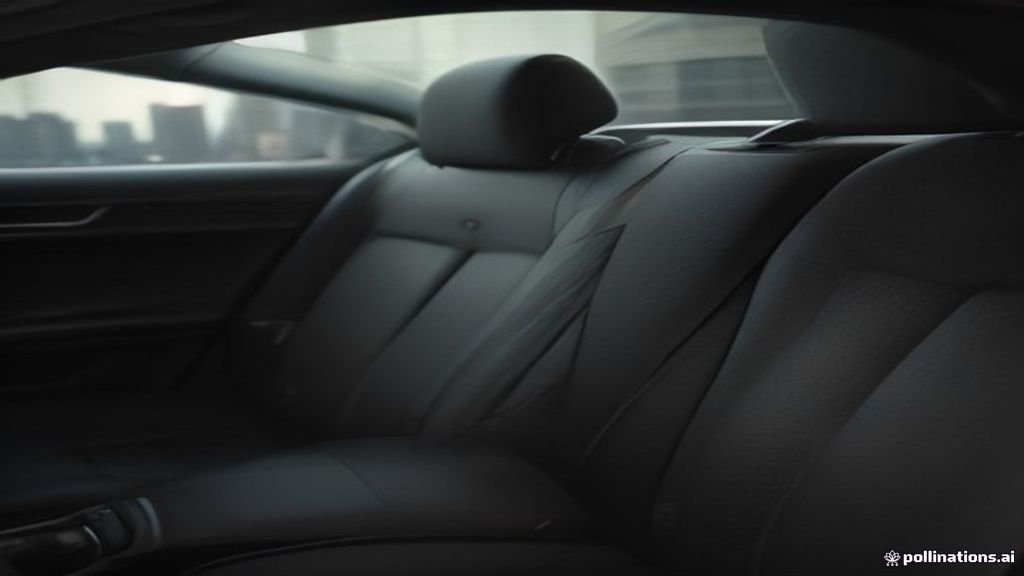Midway Airport Car Service Oak Park - wide street view of a black sedan with the Chicago skyline behind, IQ Limousine
