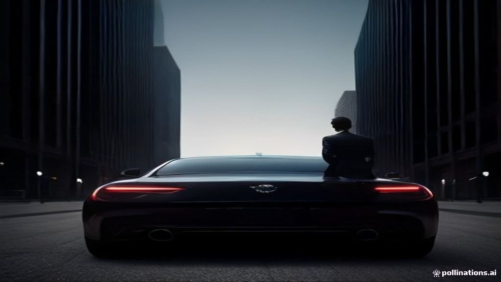 O'hare Airport Car Service Barrington - polished vehicle waiting outside a venue entrance at dusk, IQ Limousine