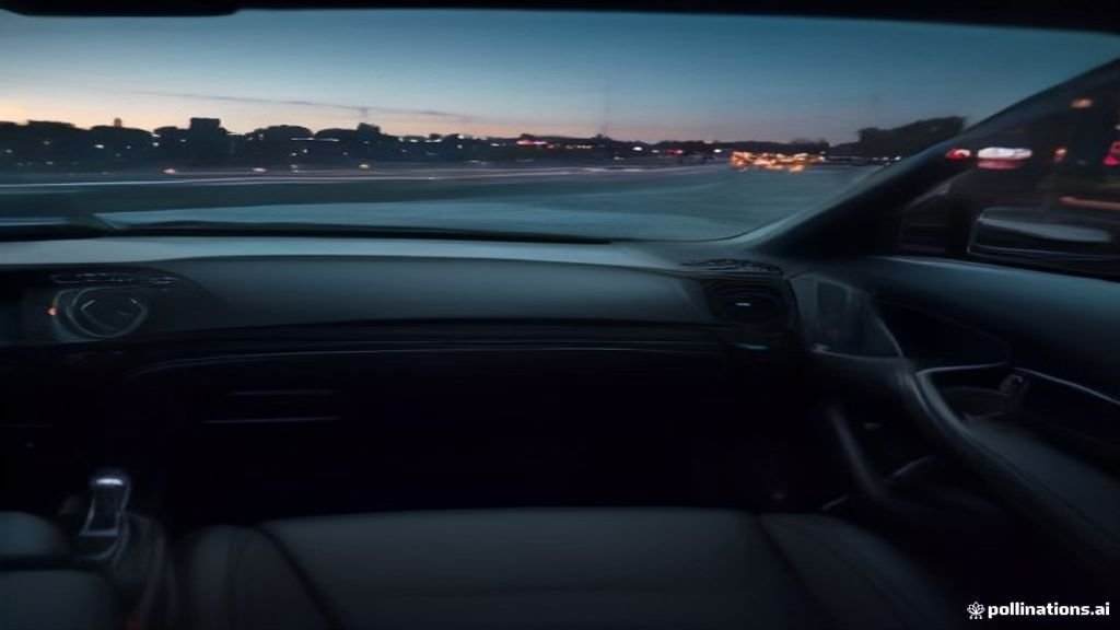 O'hare Airport Car Service Downers Grove - polished vehicle waiting outside a venue entrance at dusk, IQ Limousine