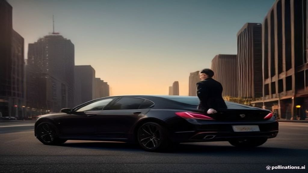 O'hare Airport Car Service Glenview - chauffeur holding the rear door open beside a black sedan, IQ Limousine