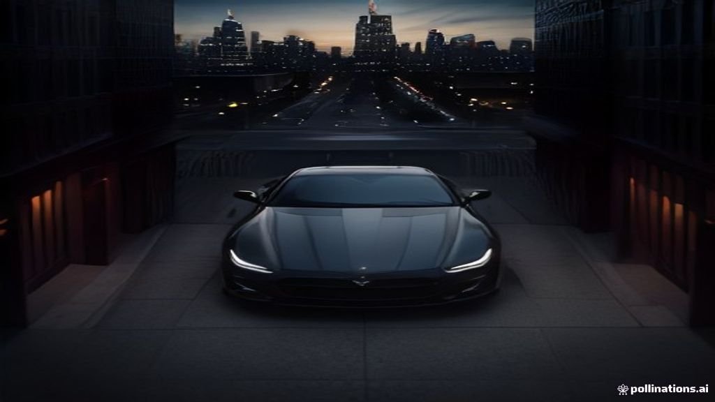 O'hare Airport Car Service Naperville - wide street view of a black sedan with the Chicago skyline behind, IQ Limousine