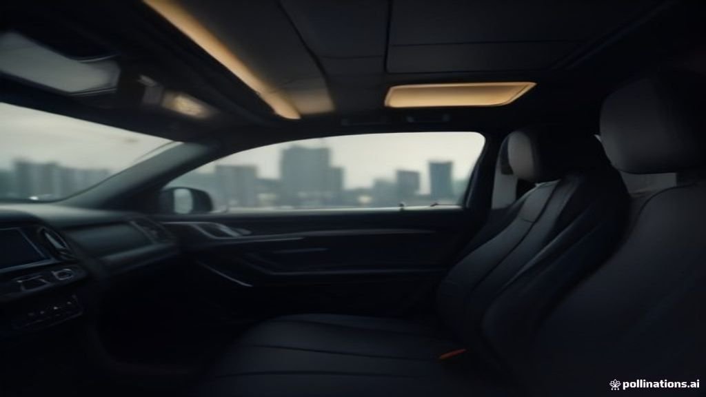 O'hare Airport Car Service Wilmette - rear cabin detail, leather seats, soft interior light, IQ Limousine