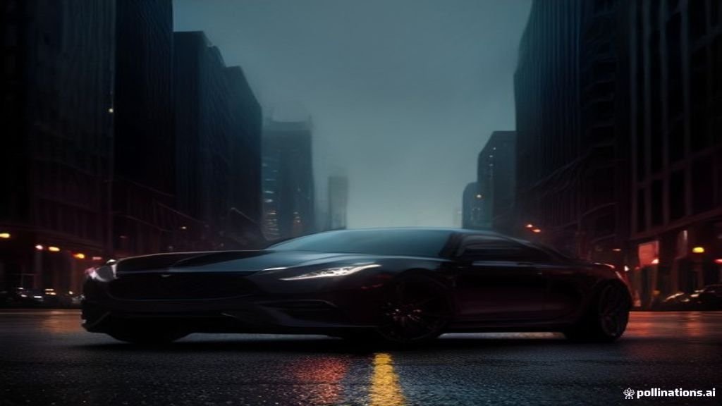 Oak Park to Navy Pier Car Service - wide street view of a black sedan with the Chicago skyline behind, IQ Limousine