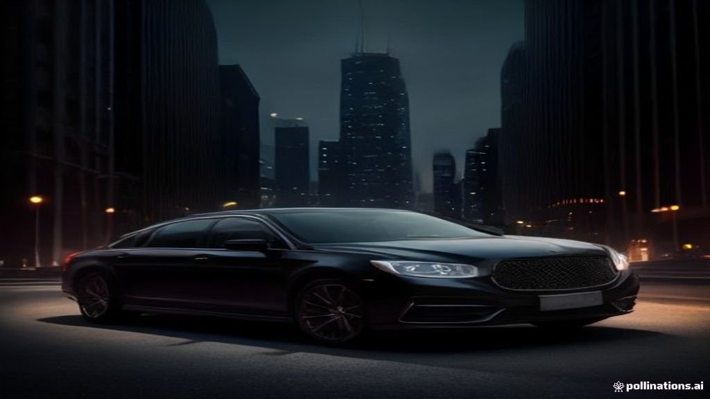 Prom Limousine Service Arlington Heights - polished vehicle waiting outside a venue entrance at dusk, IQ Limousine
