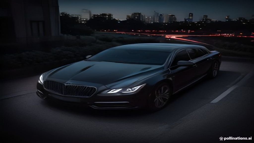 Prom Limousine Service Barrington - chauffeur holding the rear door open beside a black sedan, IQ Limousine