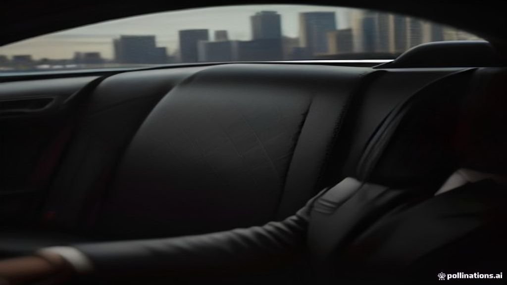 Prom Limousine Service Naperville - chauffeur holding the rear door open beside a black sedan, IQ Limousine