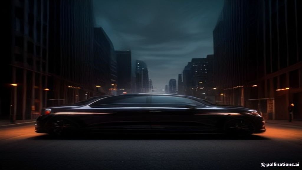 Prom Limousine Service Oak Park - black luxury SUV at an airport arrivals kerb, early morning, IQ Limousine
