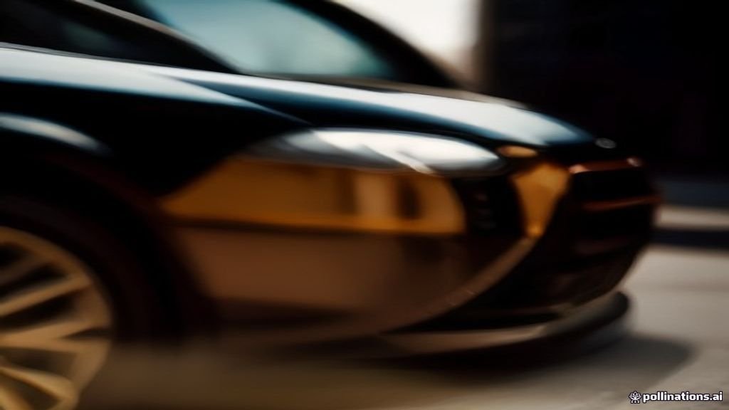 Wedding Transportation Chicago - wide street view of a black sedan with the Chicago skyline behind, IQ Limousine