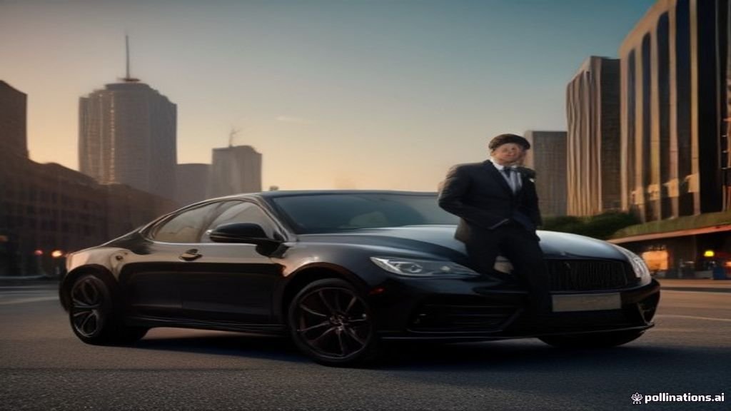 Wedding Transportation Wilmette - chauffeur holding the rear door open beside a black sedan, IQ Limousine